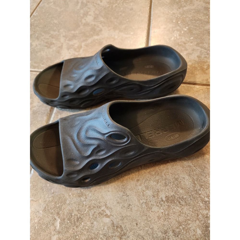 Merrell Hydro Slide Mens 9 Black Water Sandals Recovery Shoes J003661